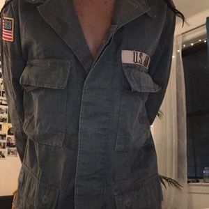 Urban Outfitters Mixed Pattern Army Jacket